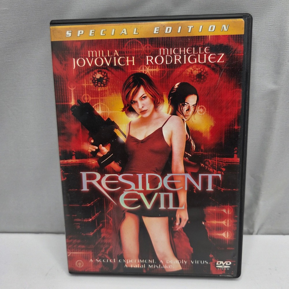 Resident Evil DVD Special Edition 2002 Milla Jovovich Horror Sci-Fi